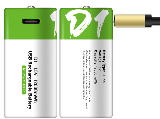 D lithium battery 1.5V