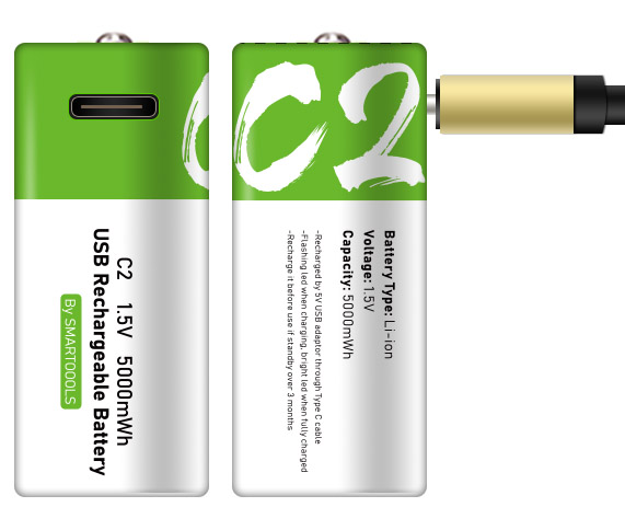 C lithium battery 1.5V